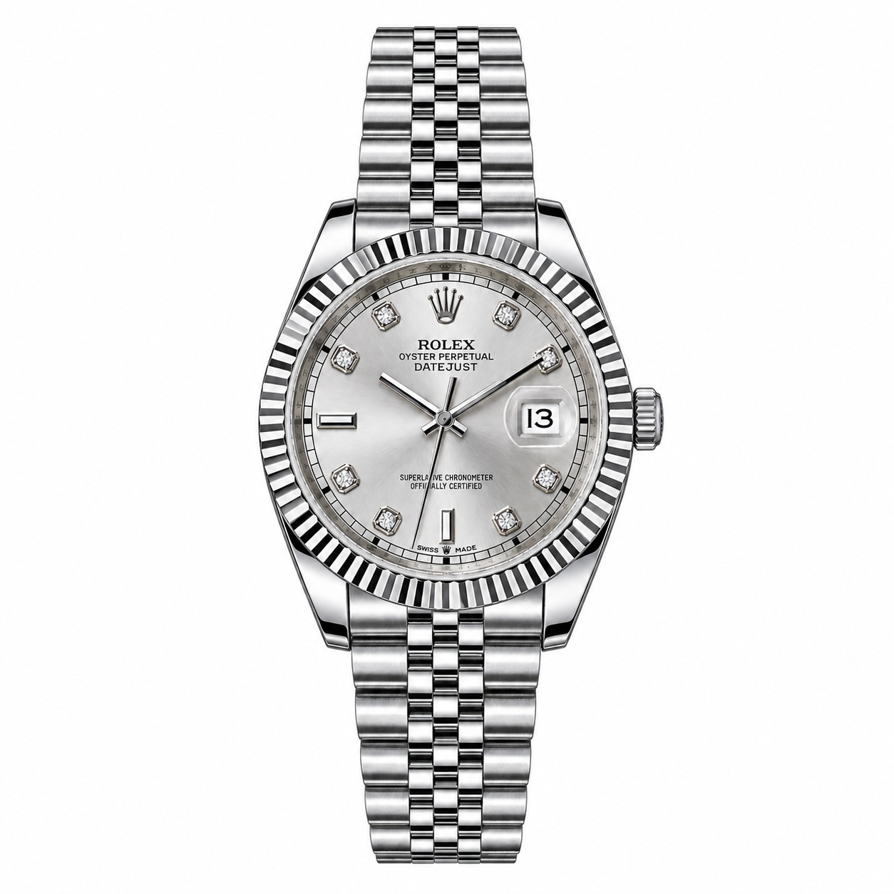 Crown Datejust Silver