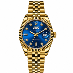 Royal Blue Gold Day-Date Luxury Watch