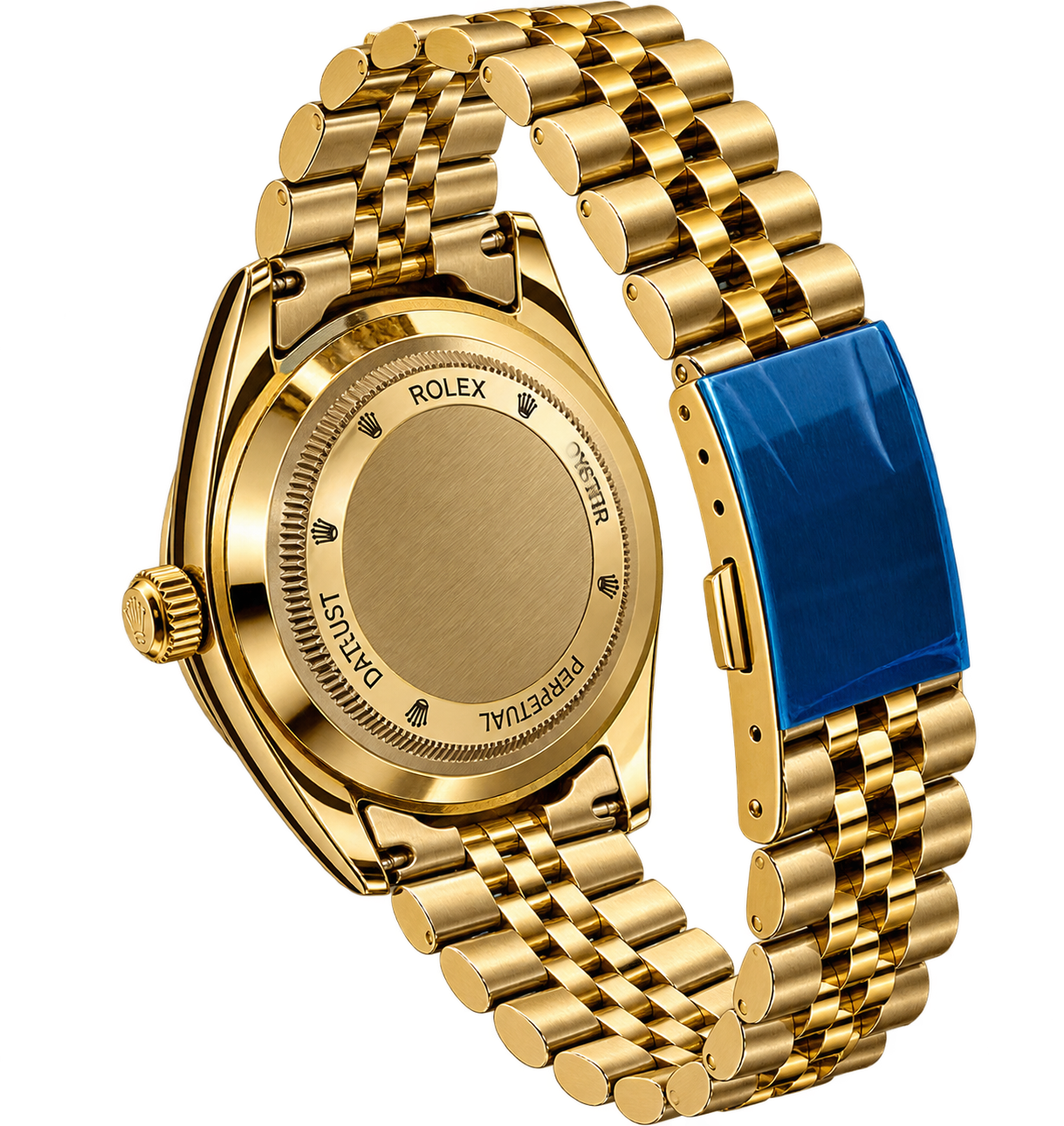 Royal Blue Gold Day-Date Luxury Watch - Image 2