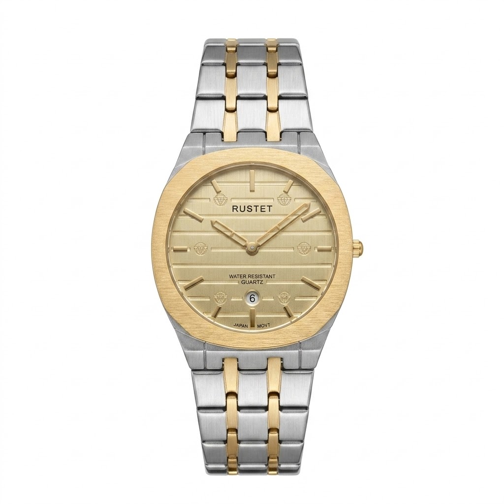 Rustet Sport Watch Two-Tone Gold